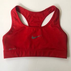 Nike Pro Dri Fit Sports Bra in Red Size Extra Small XS